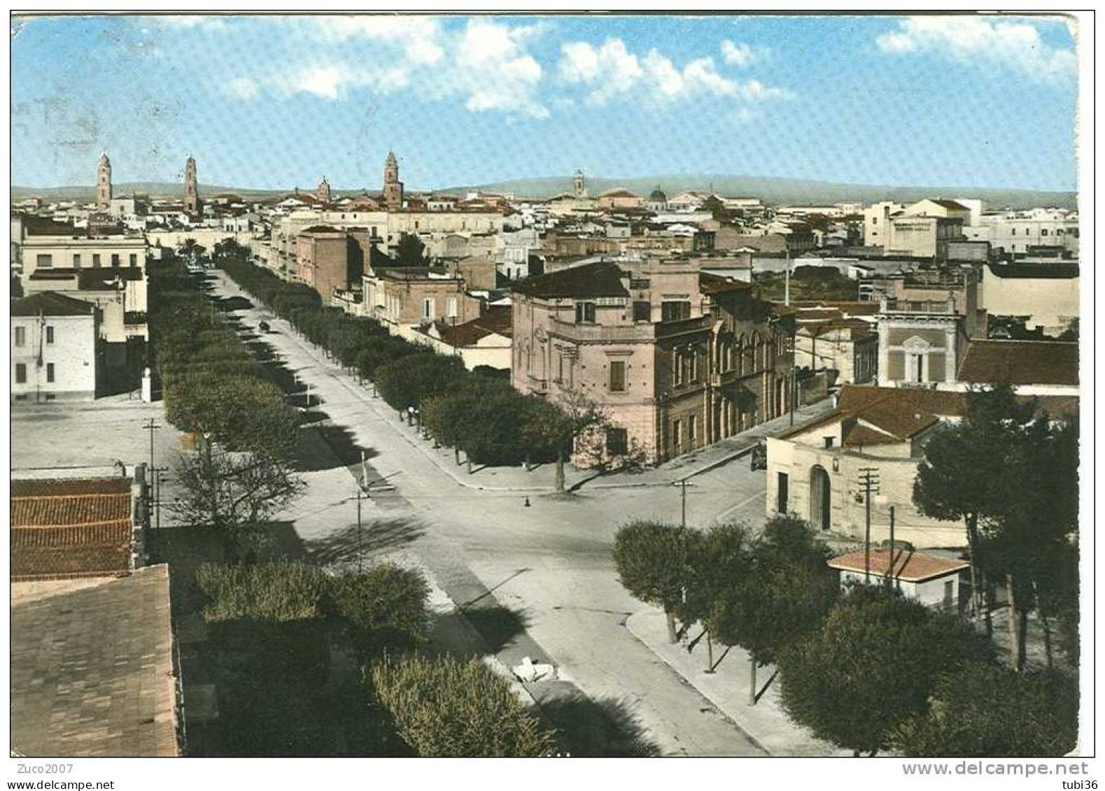 SAN SEVERO - VIALE GIACOMO  MATTEOTTI  PANORAMA - COLORI VIAGGIATA   1964 - ANIMATA - San Severo