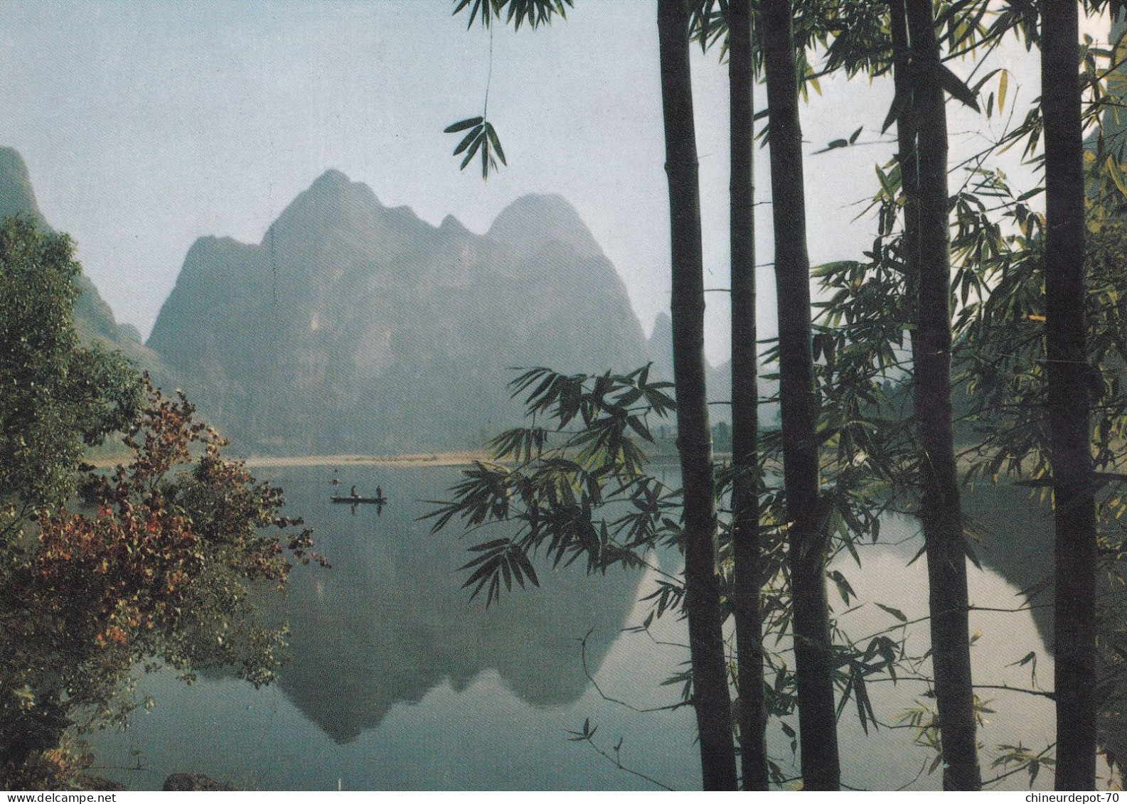 Carte China Autumn Bamboo On The Banks Of The Lijiang Zhaohua Publishing - Chine