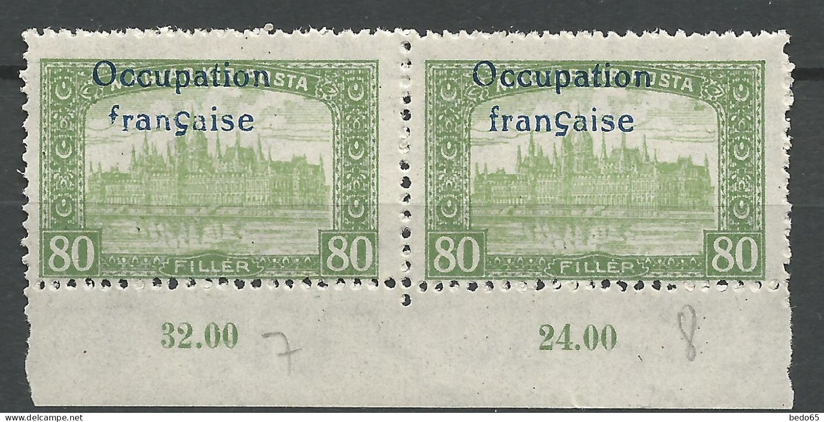 HONGRIE ( ARAD )  N° 17 F Tronqué à Française Tenant à Normal NEUF** LUXE SANS CHARNIERE / Hingeless / MNH - Unused Stamps