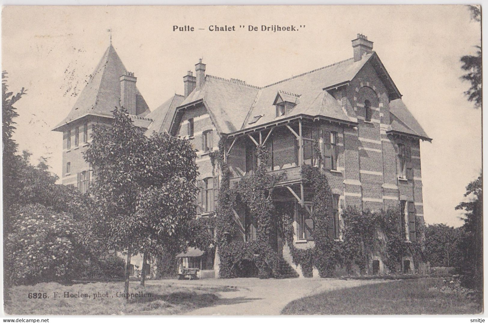 ZANDHOVEN - PULLE 1906 VILLA KASTEEL CHALET DE DRIJHOEK - HOELEN KAPELLEN 6826 - Zandhoven