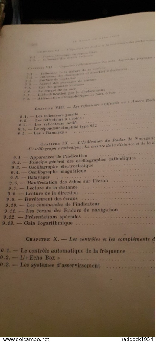 Le Radar De Navigation P.HUGON Sté D'éditions Géographiques Maritimes Et Coloniales 1951 - Schiffe