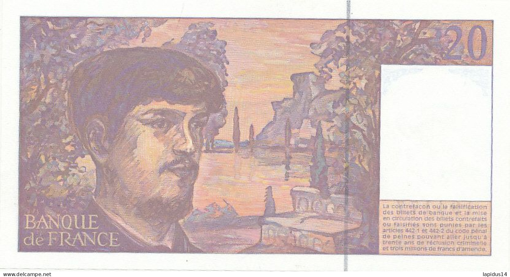 BILLET FRANCAIS   20 FRANCS    DEBUSSY  1997 R 055 - 20 F 1980-1997 ''Debussy''