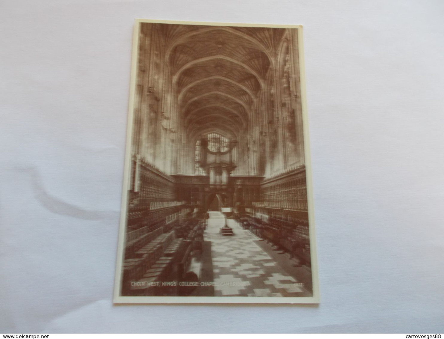 CHOIR WEST KING'S COLLEGE CHAPEL  CAMBRIDGE ( ENGLAND ANGLETERRE ) INTERIEUR - Cambridge