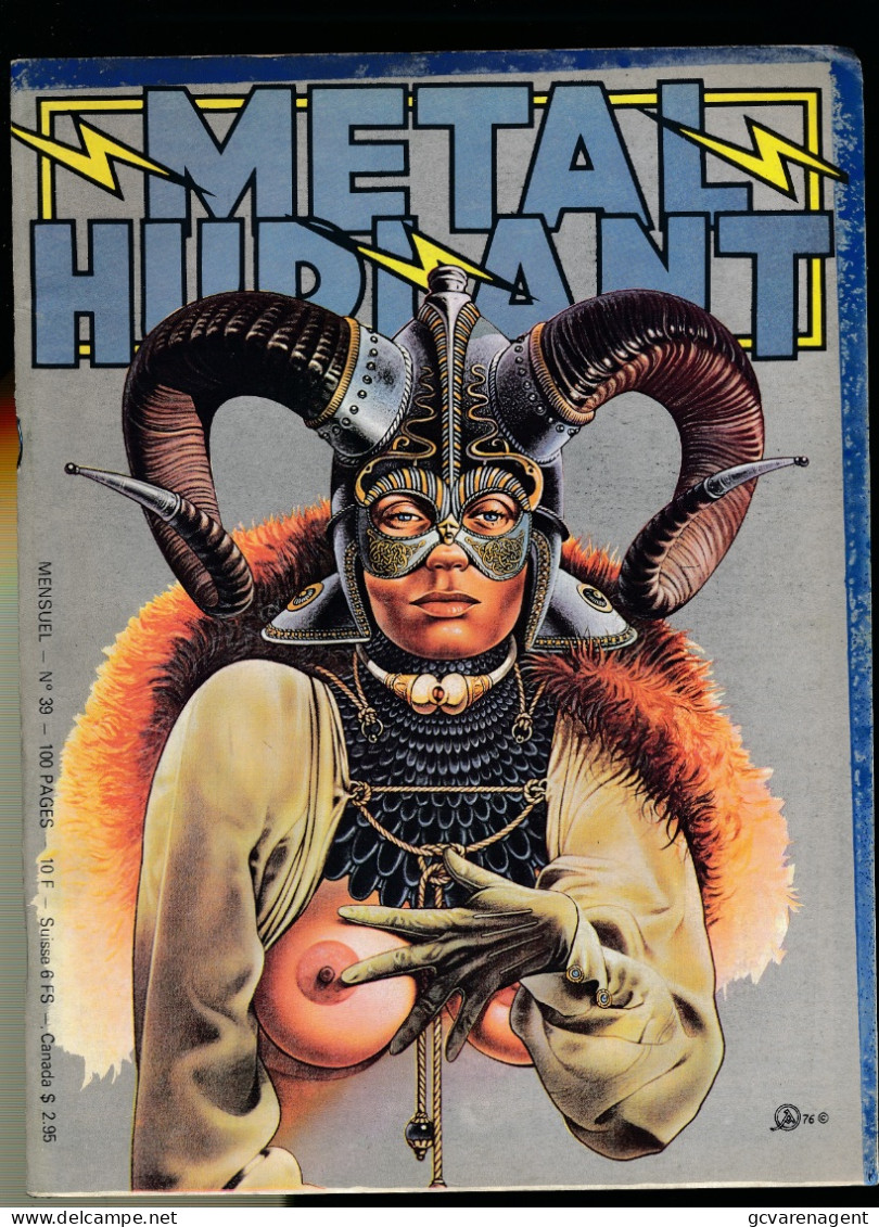 MENSUEL   METAL HURLANT  N° 39   1976 - Métal Hurlant