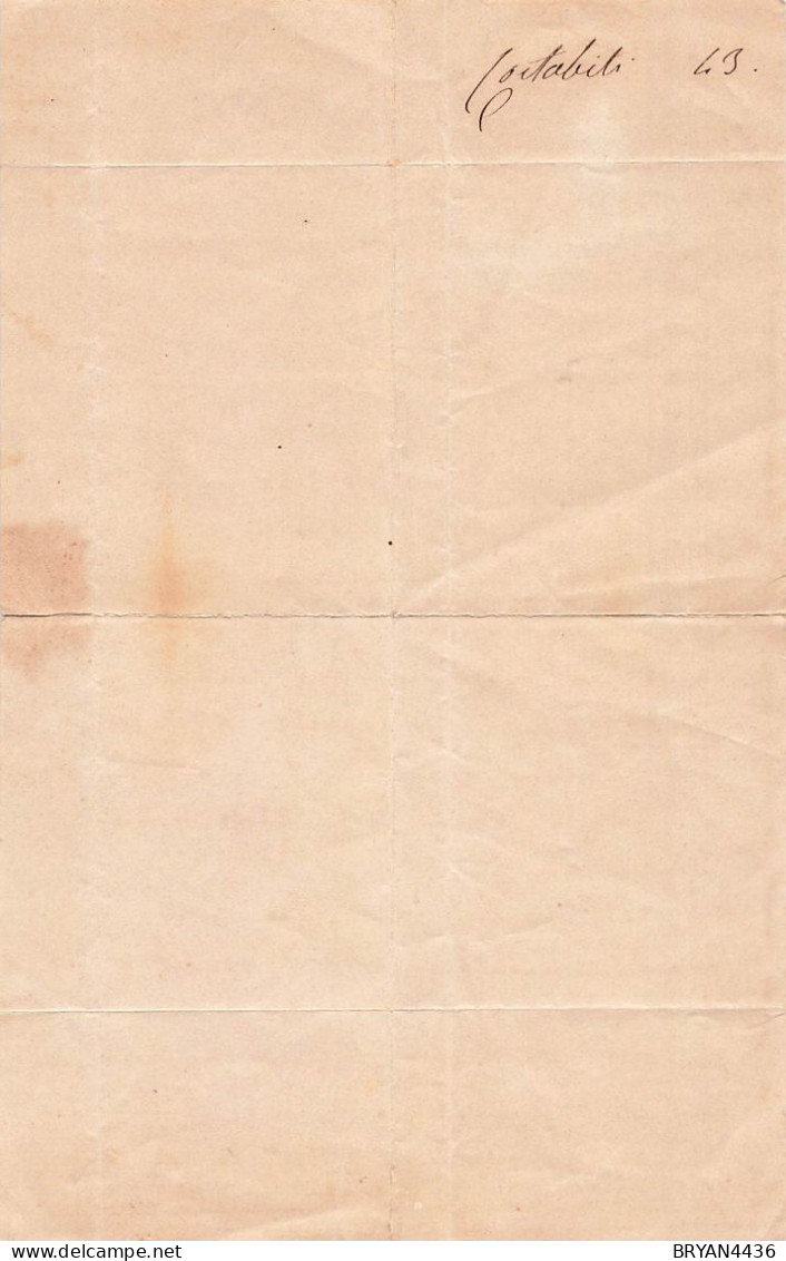 LETTRE ILLUSTREE De 1843 - DECORATION PEINTE à La MAIN - - Sin Clasificación