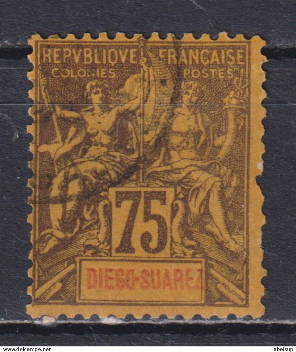 Timbre Oblitéré De Diego Suarez  De 1892 N°36 - Unused Stamps