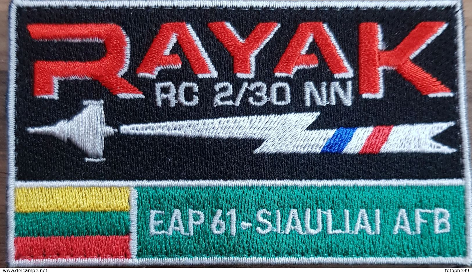 REGIMENT DE CHASSE RC 2/30 NORMANDIE NIEMEN RAYAK EAP 61 SIAULIAI ARMEE AIR RAFALE - Ecussons Tissu