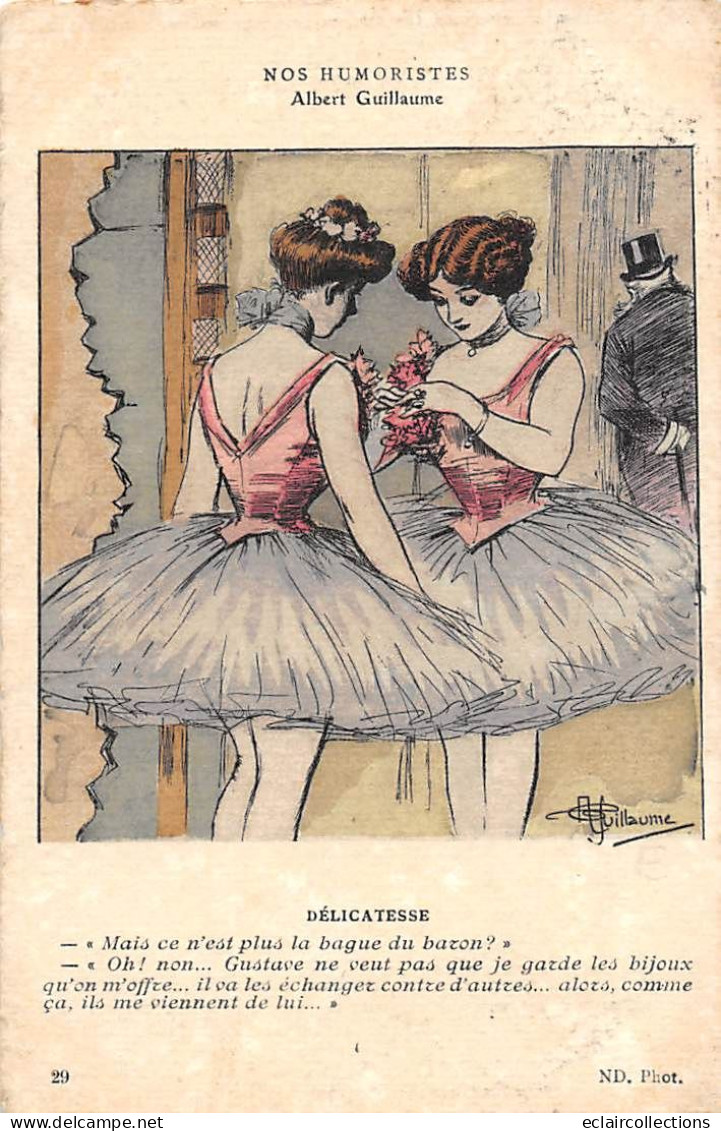 Illustrateur     . A. Guillaume    Nos Humoristes  .Danseuses. Bague   ( Voir Scan) - Guillaume
