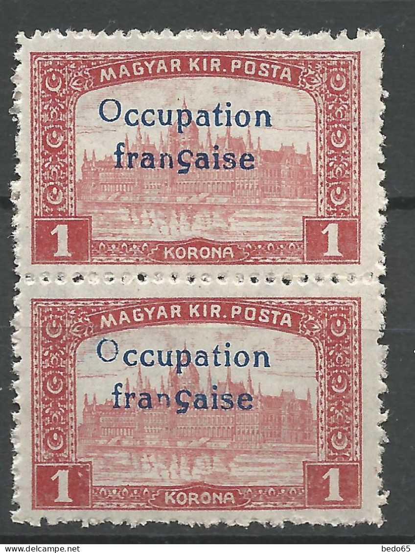 HONGRIE ( ARAD ) N° 18 Variétée O D' Occupation Plus Haut Et Petit N NEUF** LUXE SANS CHARNIERE / Hingeless / MNH - Unused Stamps