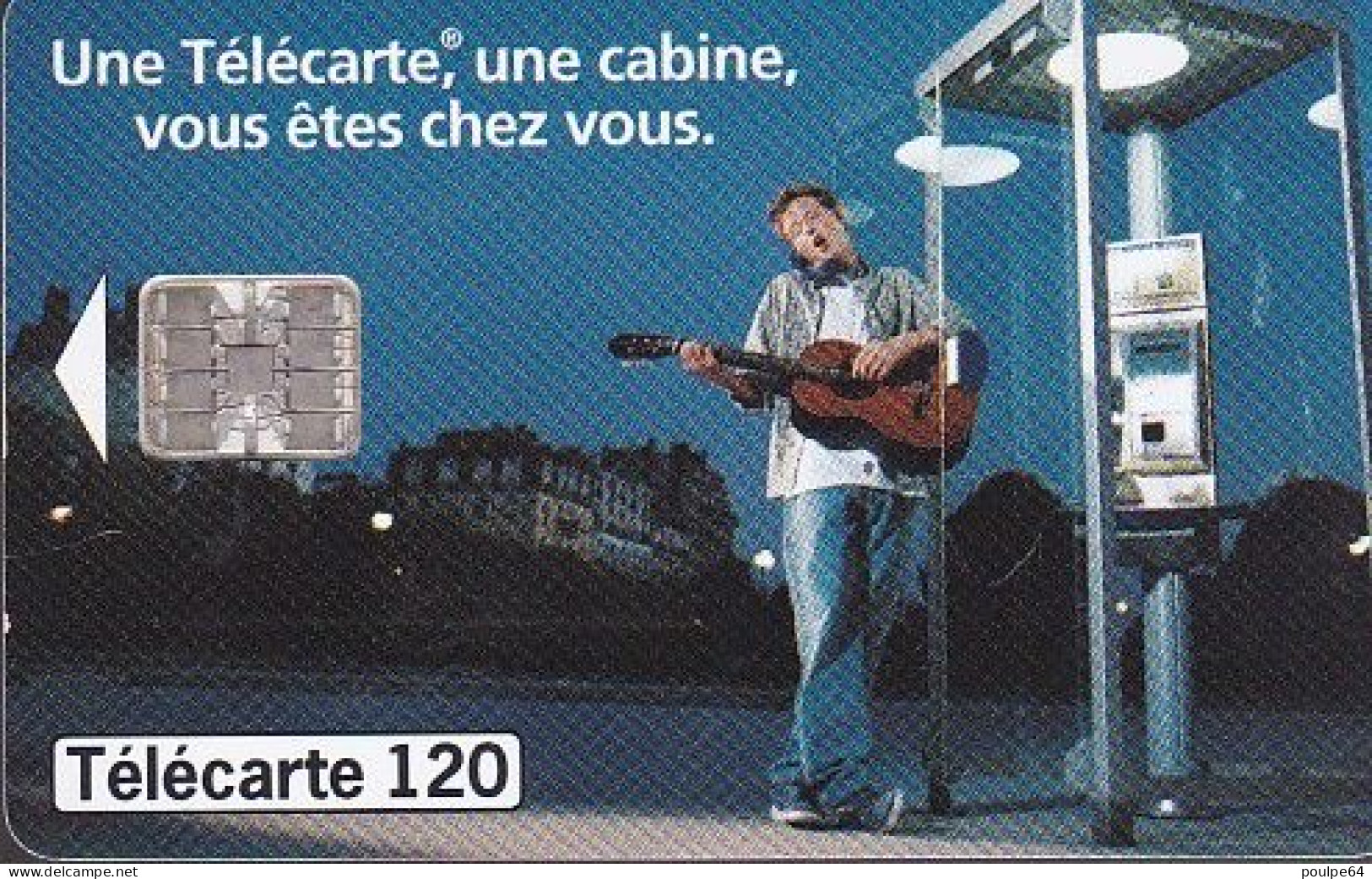 F814  12/1997 - GUITARE - F.T. - 120 SC7 - (verso : N° Rouges Deux Lignes Centrées) - 1997