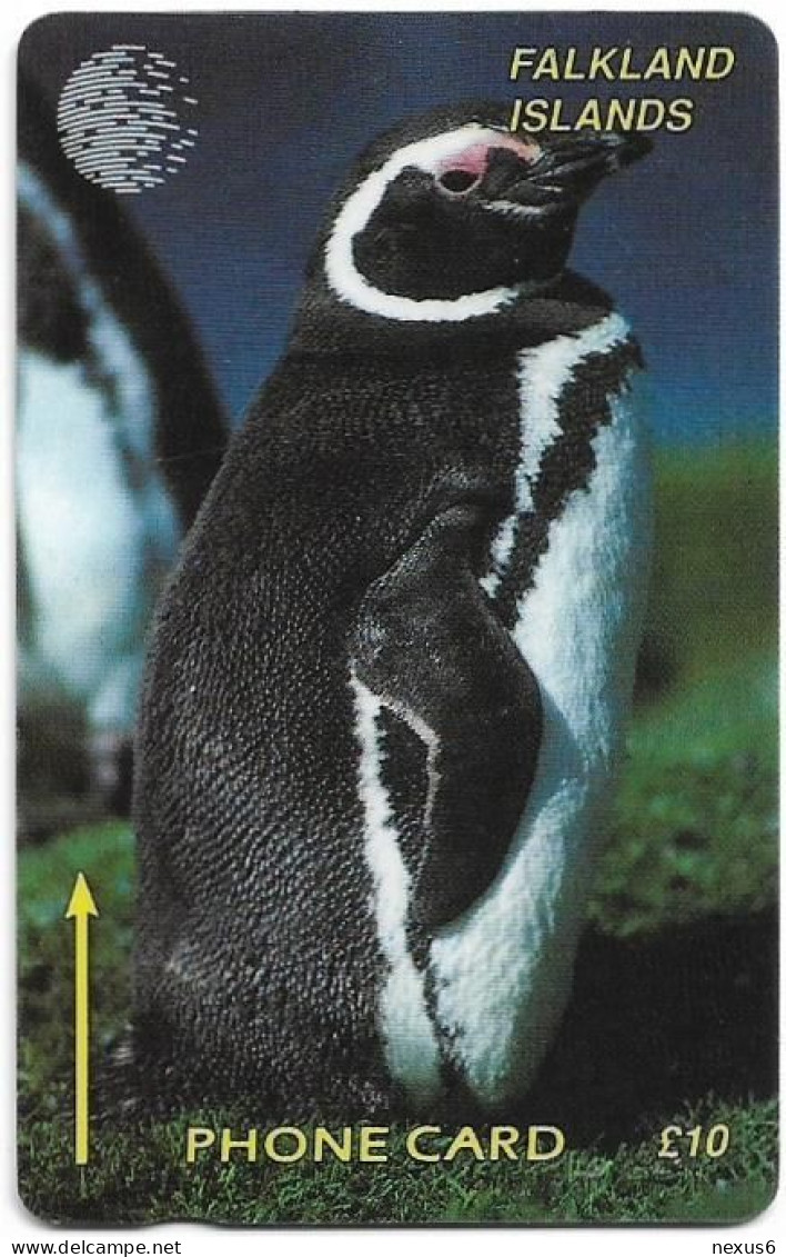 Falklands - C&W (GPT) - Jackass Penguin, 1CWFB, 1993, 40.000ex, Used - Islas Malvinas