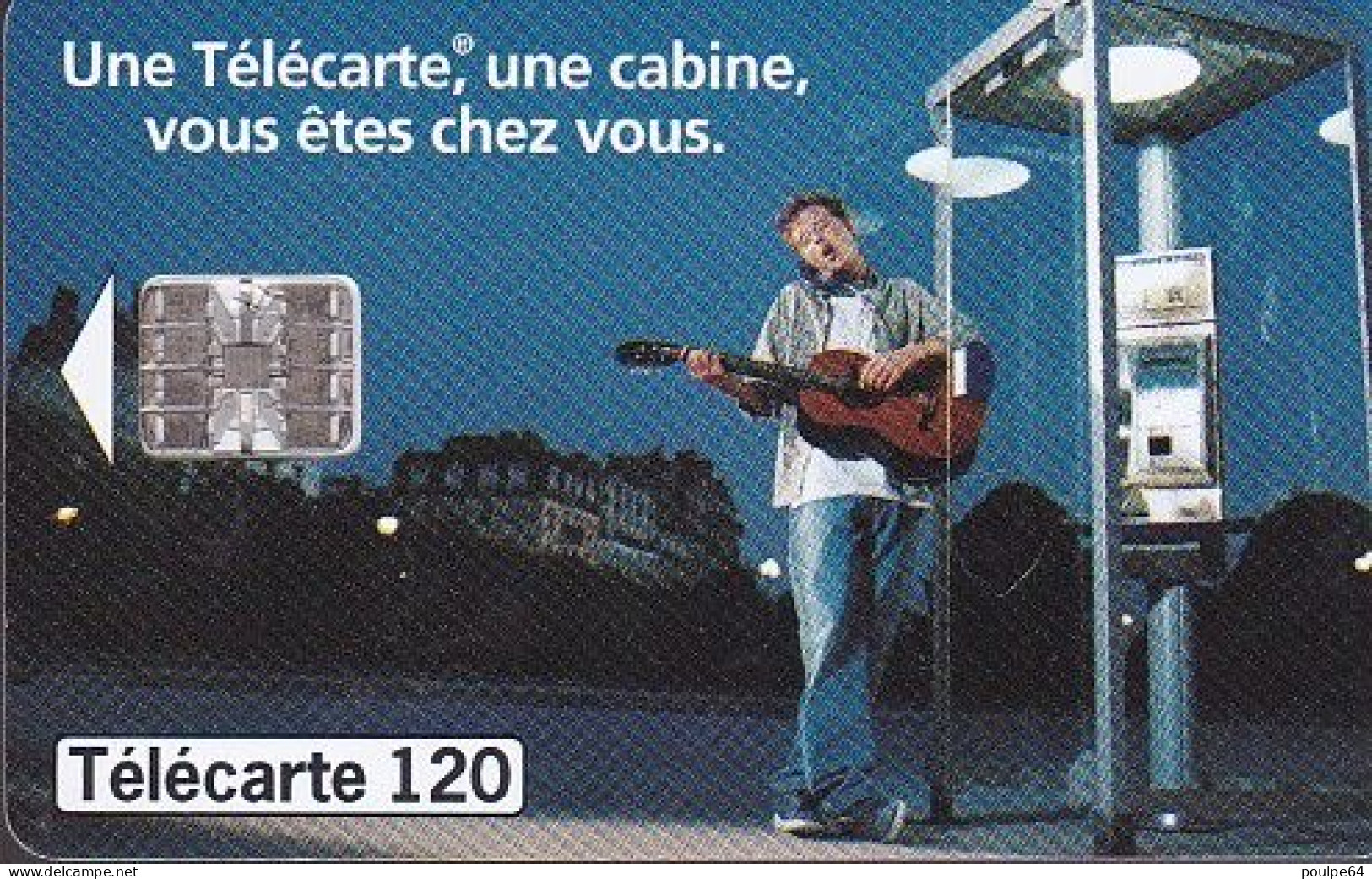 F814  12/1997 - GUITARE - F.T. - 120 SC7 - (verso : N° Rouges Deux Lignes Vers La Gauche) - 1997