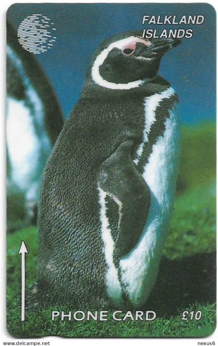 Falklands - C&W (GPT) - Jackass Penguin, 184CFKB, 1997, 10.000ex, Used - Islas Malvinas