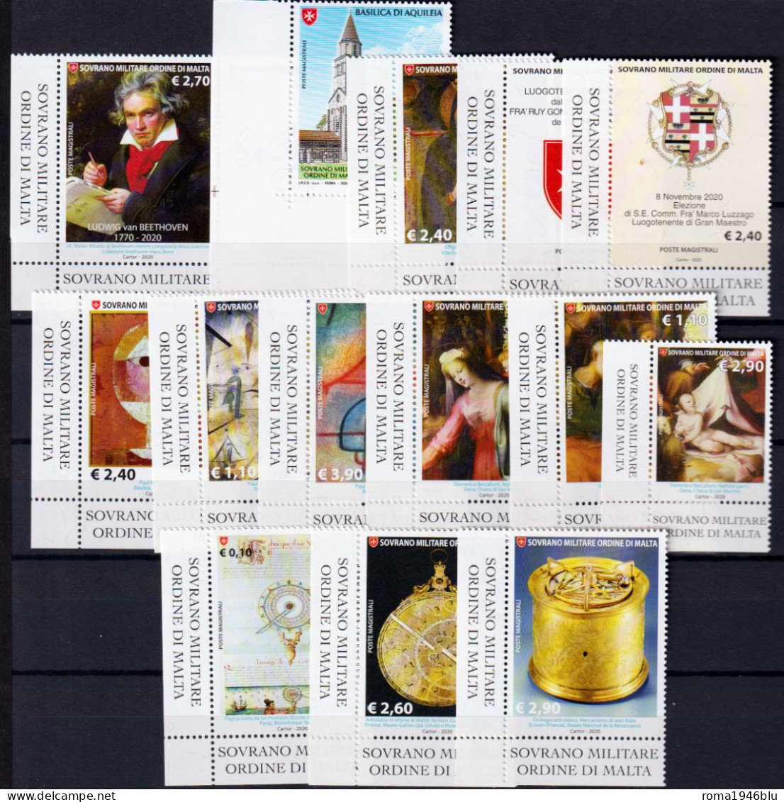 SMOM 2020 Annata Completa/Complete Year MNH/** VF - Malte (Ordre De)