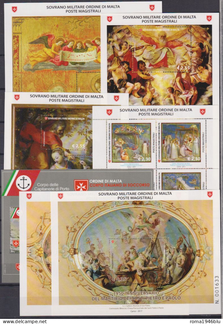 SMOM 2017 Annata Completa/Complete Year MNH/** VF - Sovrano Militare Ordine Di Malta