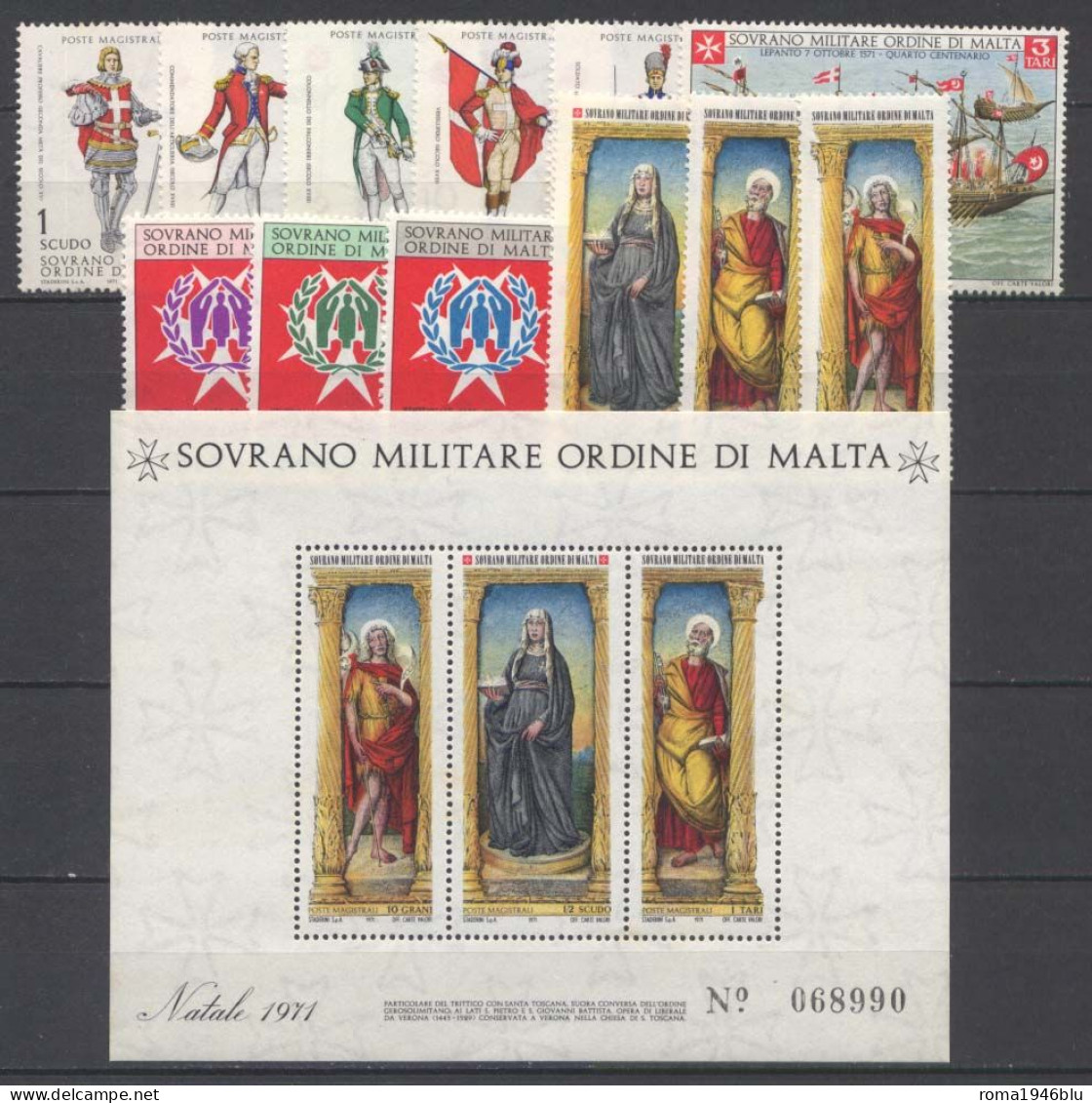 SMOM 1971 Annata Completa/Complete Year MNH/** VF - Sovrano Militare Ordine Di Malta