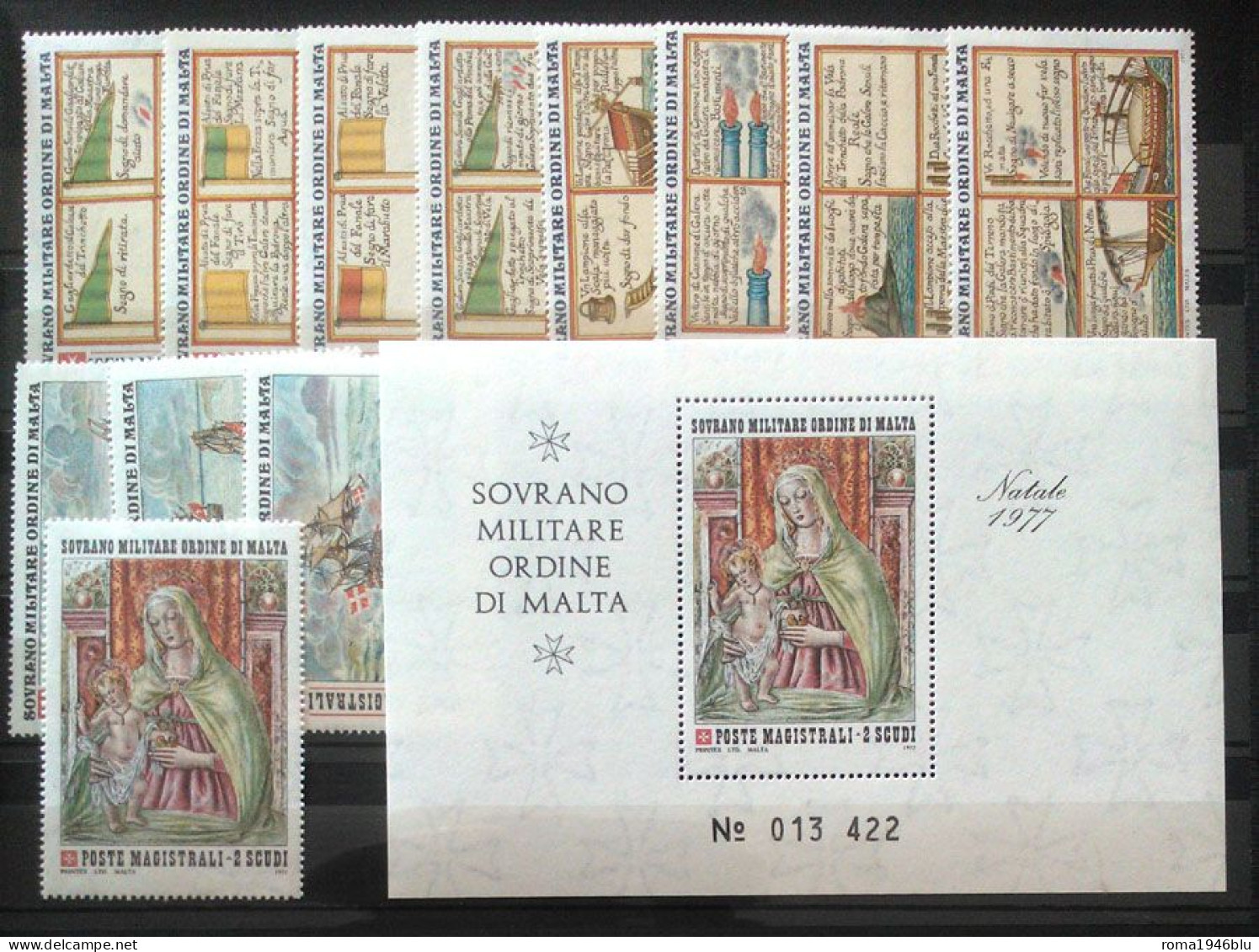 SMOM 1977 Annata Completa/Complete Year MNH/** VF - Malta (Orden Von)