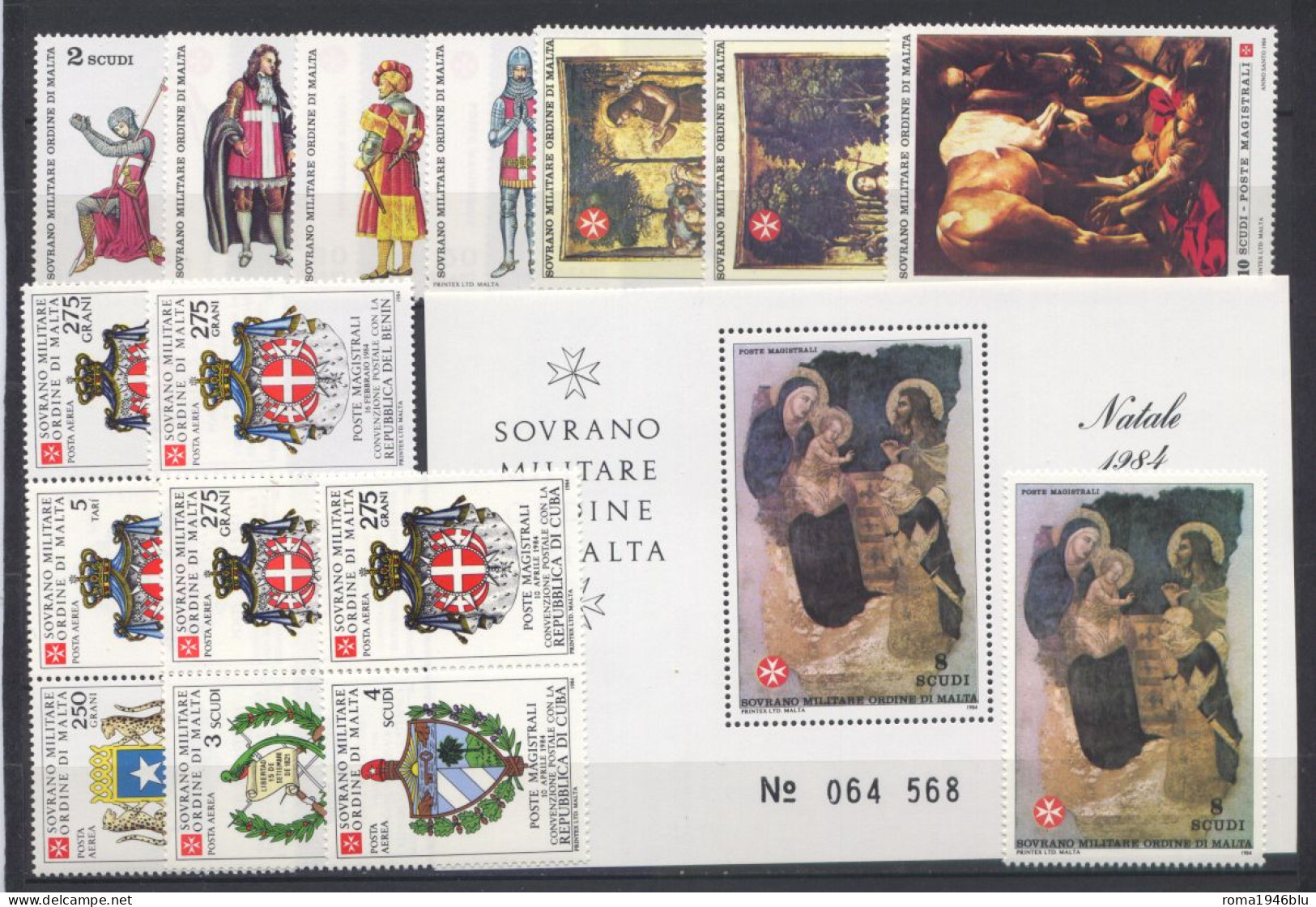 SMOM 1984 Annata Completa/Complete Year MNH/** VF - Malta (Orden Von)