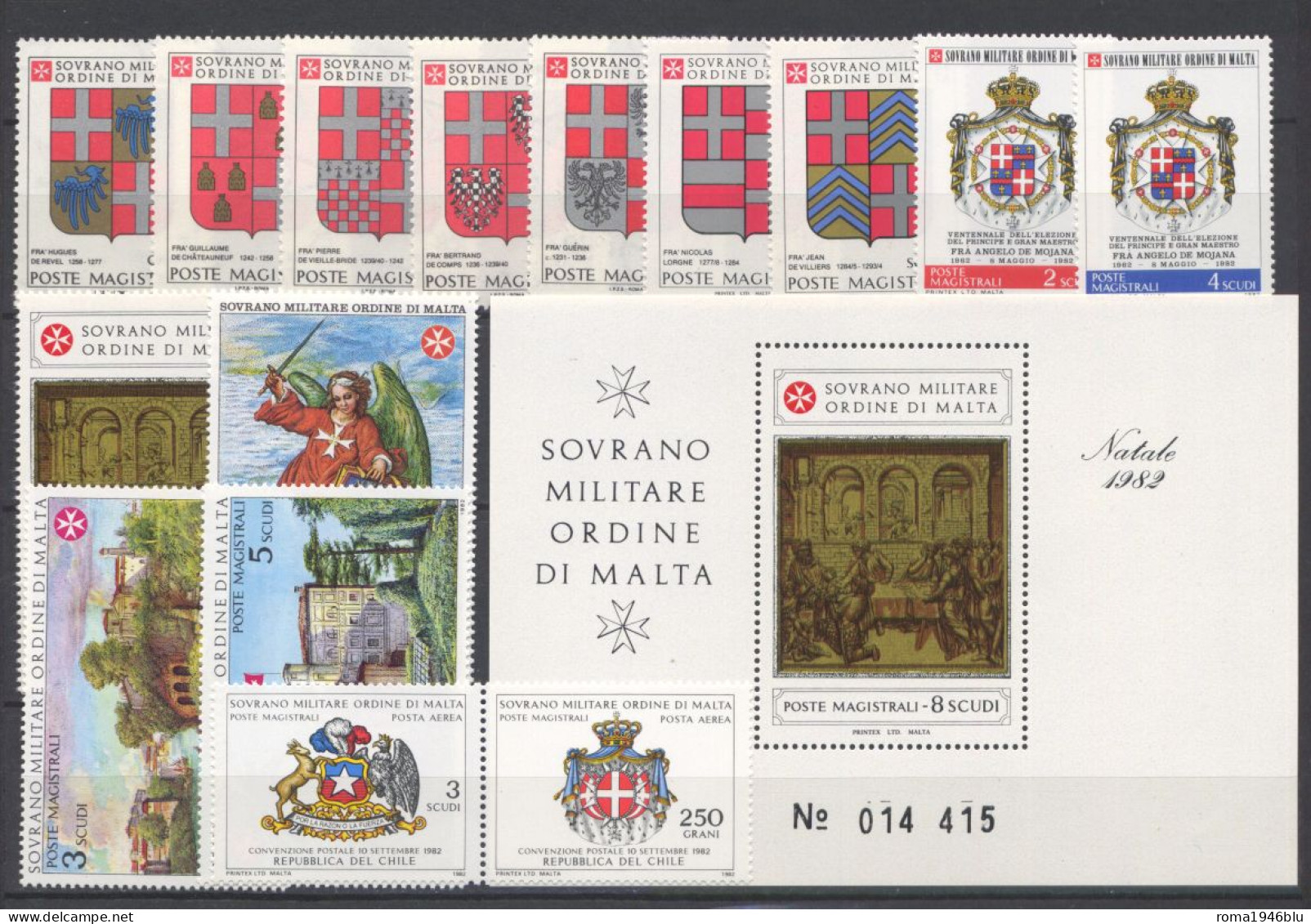 SMOM 1982 Annata Completa/Complete Year MNH/** VF - Malta (la Orden De)
