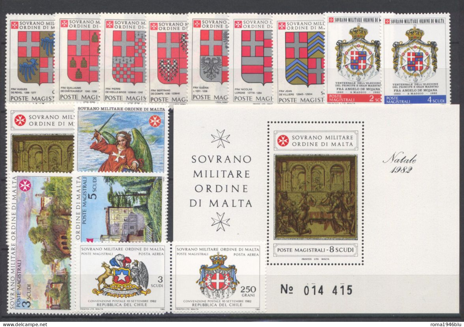 SMOM 1982 Annata Completa/Complete Year MNH/** VF - Sovrano Militare Ordine Di Malta