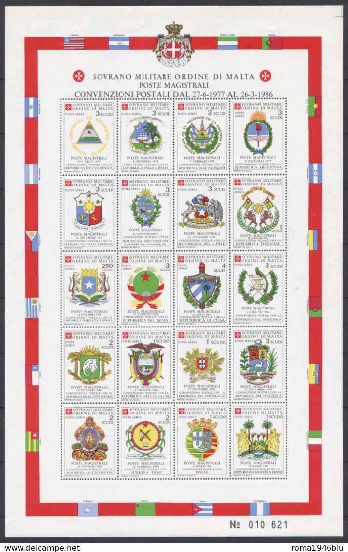 SMOM 1986 Annata Completa/Complete Year MNH/** VF - Sovrano Militare Ordine Di Malta