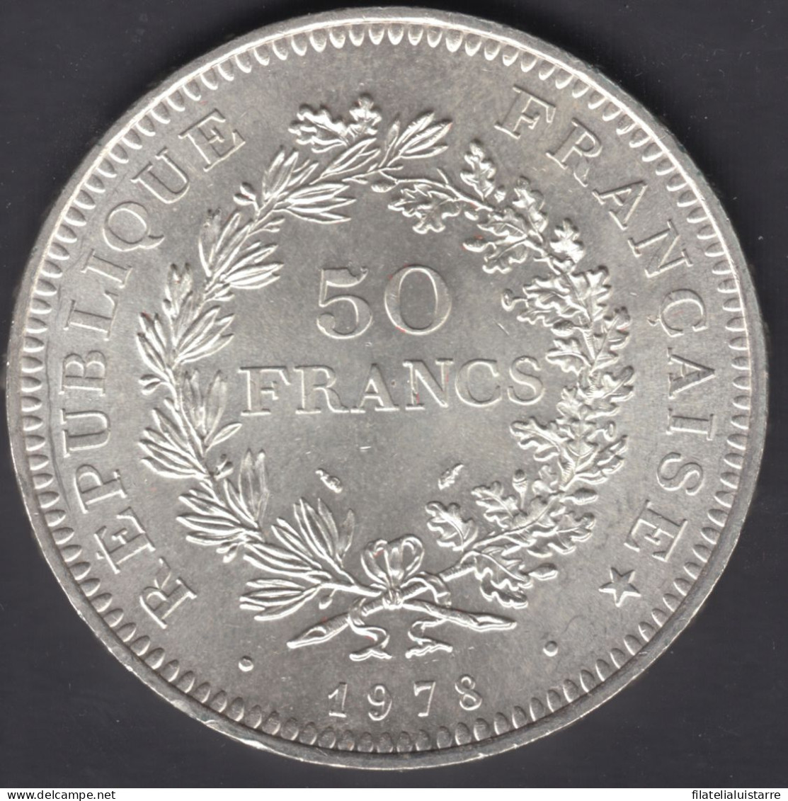 MONEDA FRANCIA - 50 FRANCOS 1978 - PLATA 30 Gr. - 50 Francs