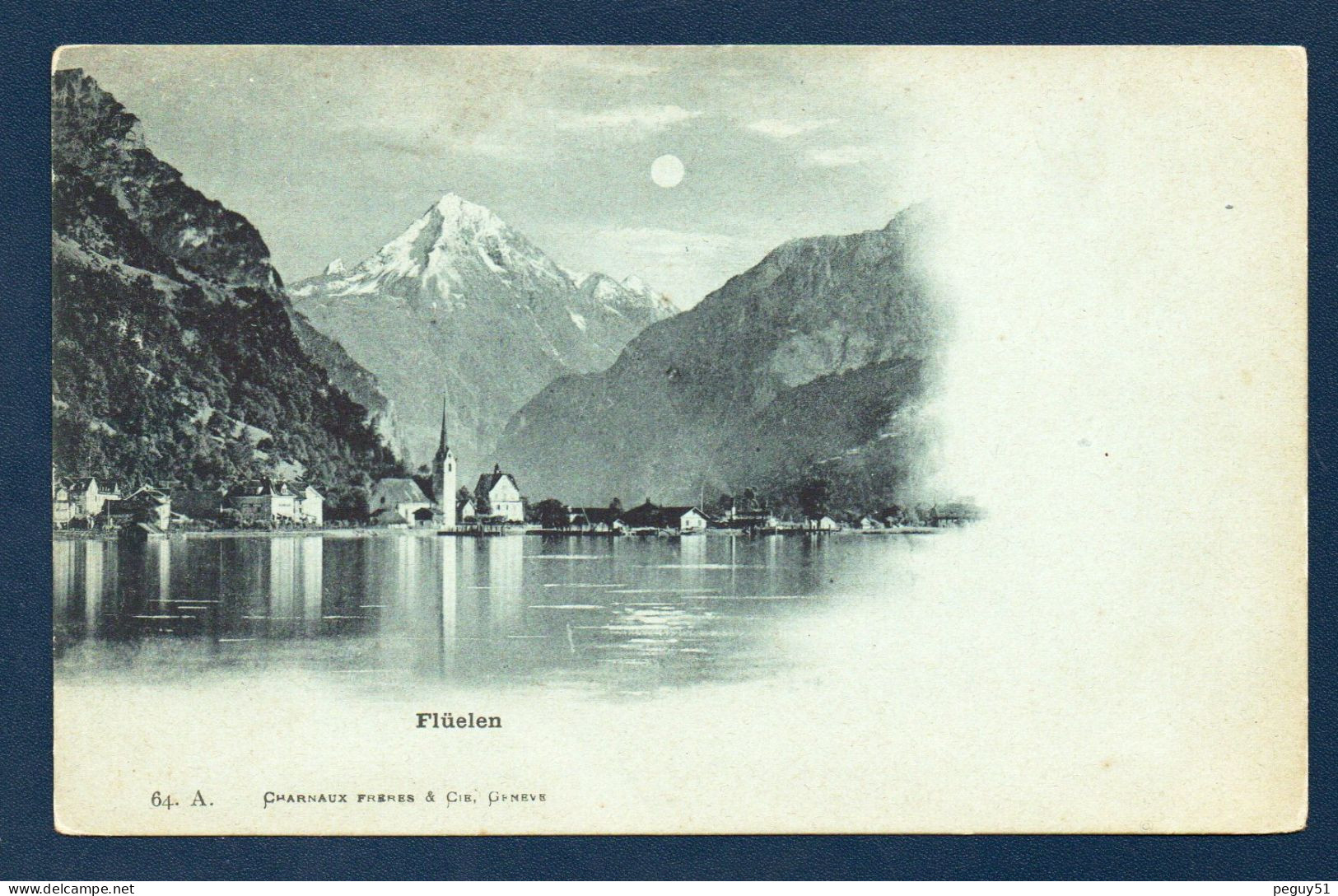 Uri. Flüelen. Ancienne église St.Georges Et St. Nicolas Au Bord Du Lac Des 4 Cantons. Ca 1900 - Flüelen