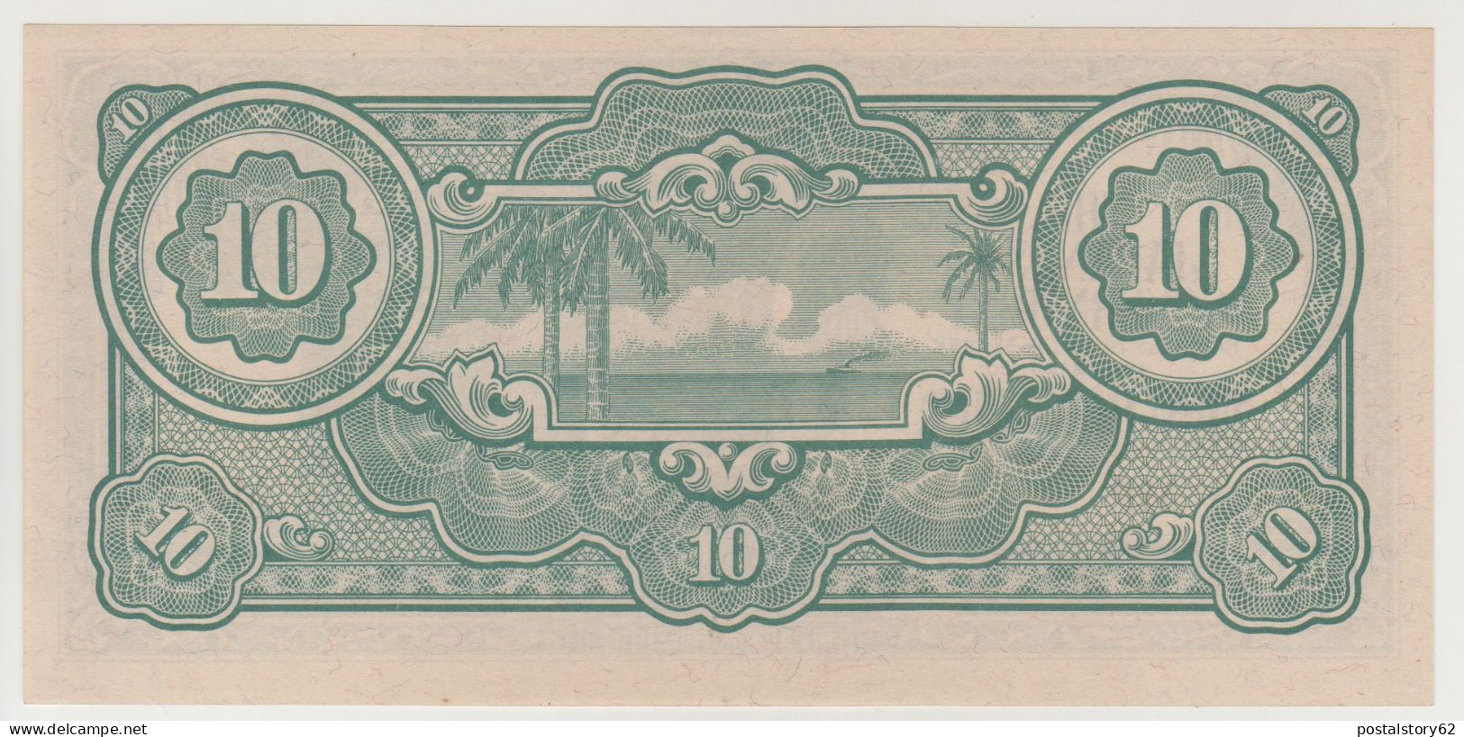 Giappone, Ten Dollars. Banconota D'occupazione Usata Dal Governo Giapponese In Malesia.  1942/1945 Conservazione FDS - Japon