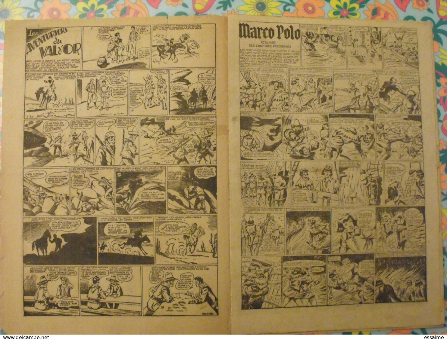 5 numéros de l'Audacieux n° 27 à 31 de 1942. Monte-cristo, le roi du far-west, christophe colomb. A redécouvrir