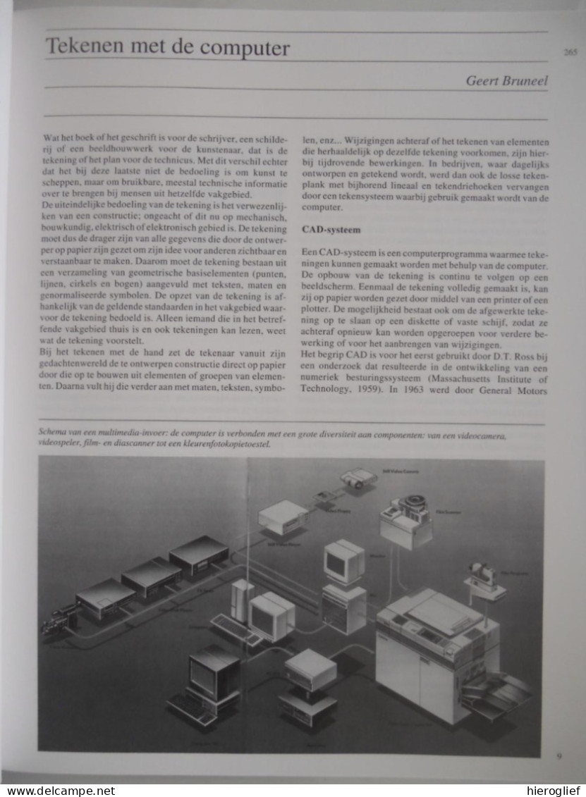 KUNST En COMPUTER Themanummer 242 Tijdschrift VLAANDEREN 1992 Moderne Kunst Literatuur Architectuur Muziek Tekenen - Historia