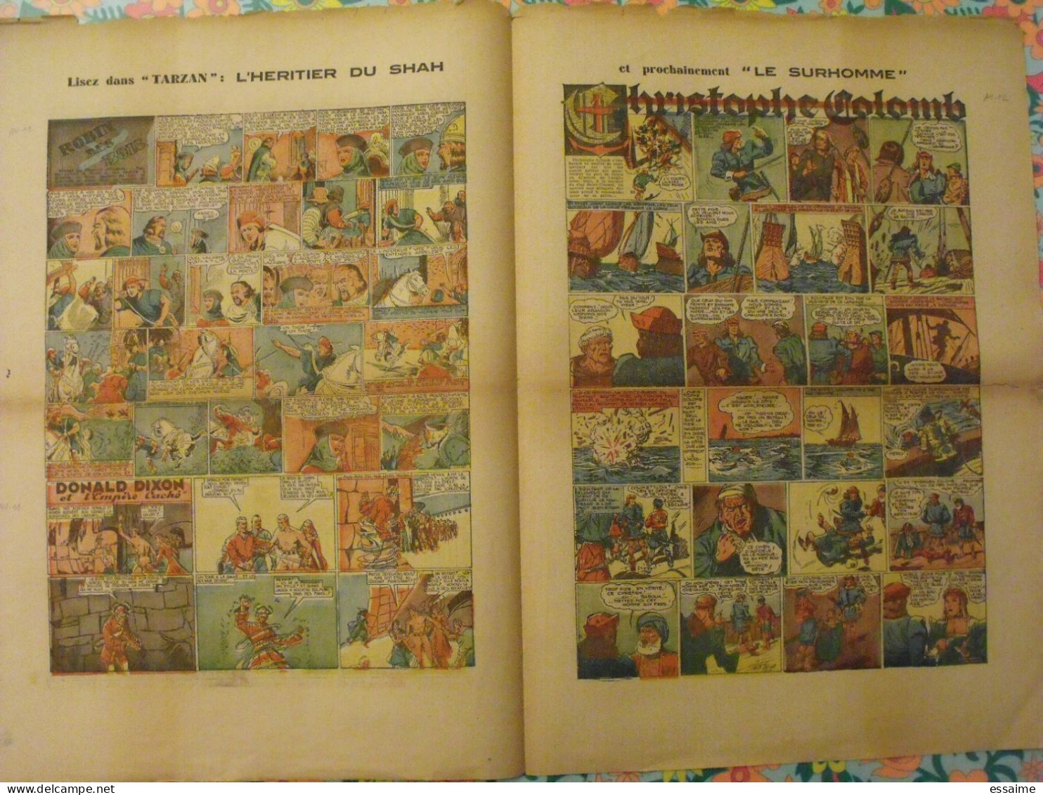 5 numéros de l'Audacieux de 1941-42. le corsaire de la mort, le roi du far-west, christophe colomb. A redécouvrir