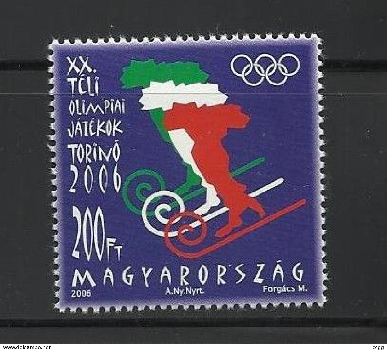 Olympic Games 2006 , Hongarije - Zegel Postfris - Invierno 2006: Turín