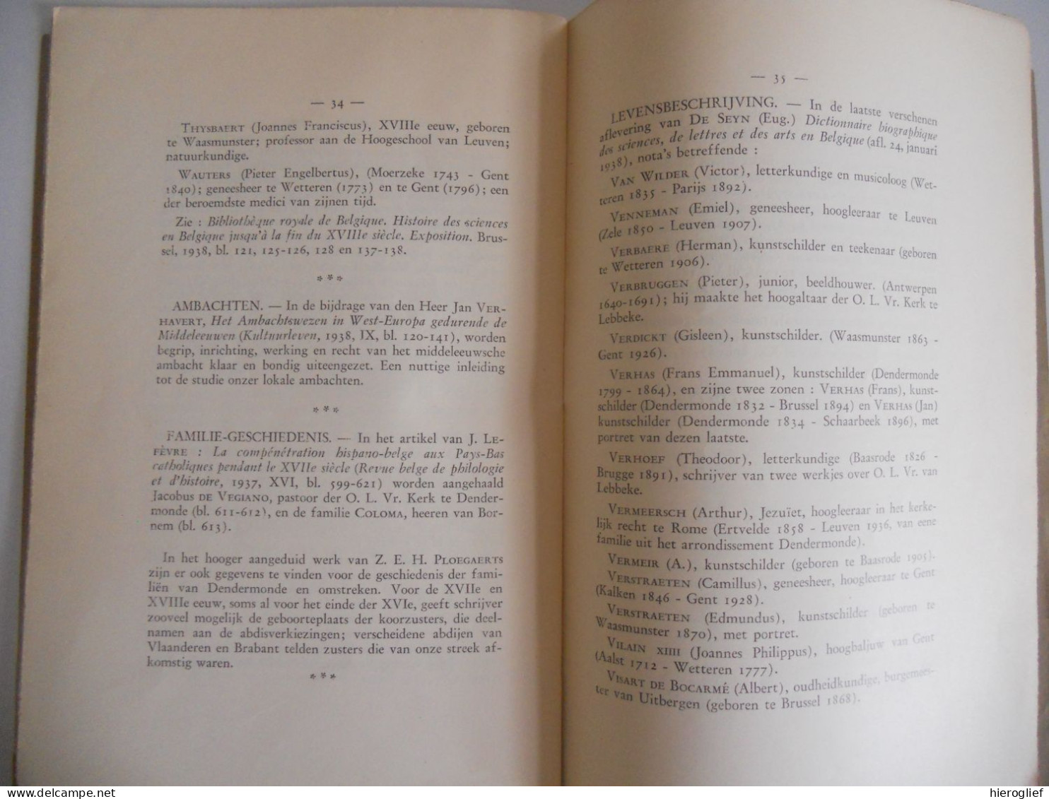 Oudheidkundige Kring vh Land v DENDERMONDE - GEDENKSCHRIFTEN 3e reeks deel 1 / 1ste aflevering 1938