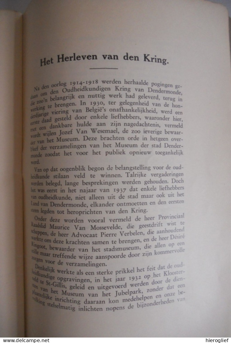 Oudheidkundige Kring vh Land v DENDERMONDE - GEDENKSCHRIFTEN 3e reeks deel 1 / 1ste aflevering 1938