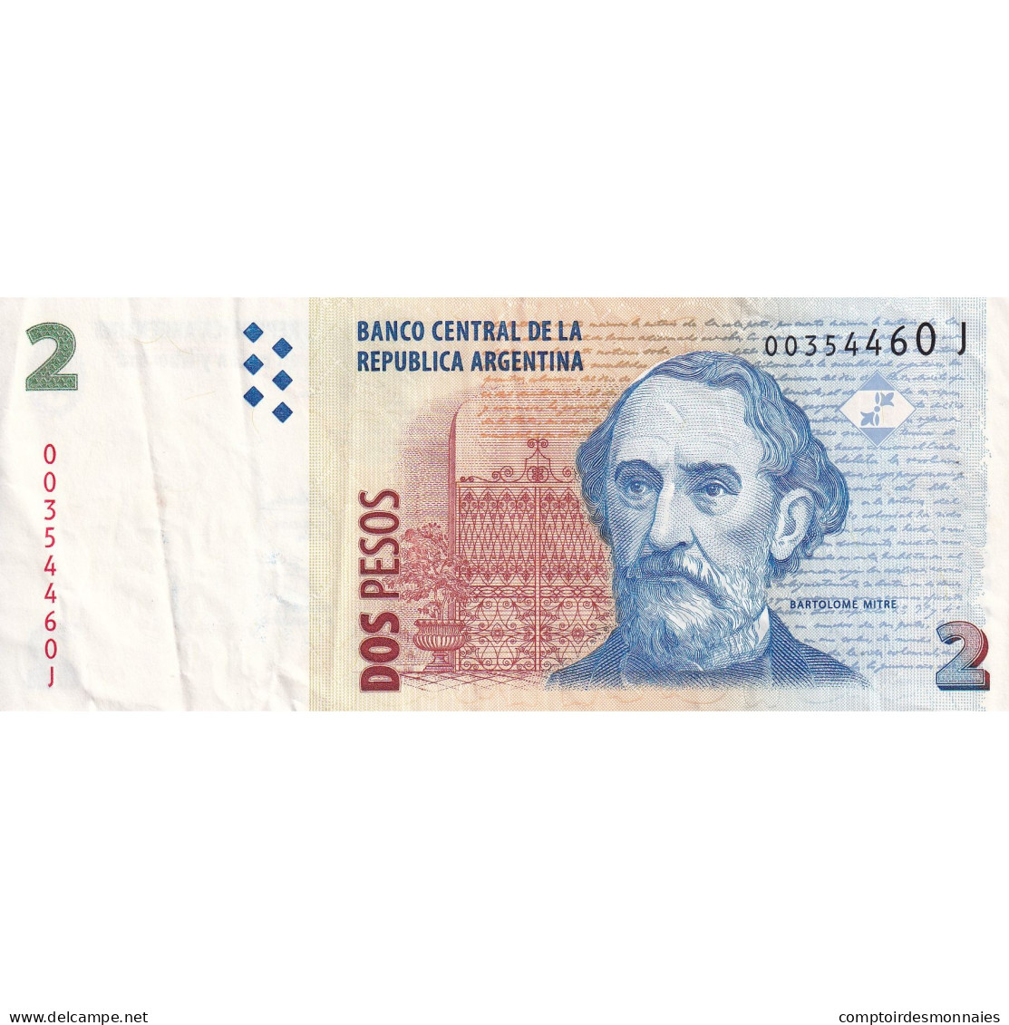 Argentine, 2 Pesos, KM:352, TTB - Argentine