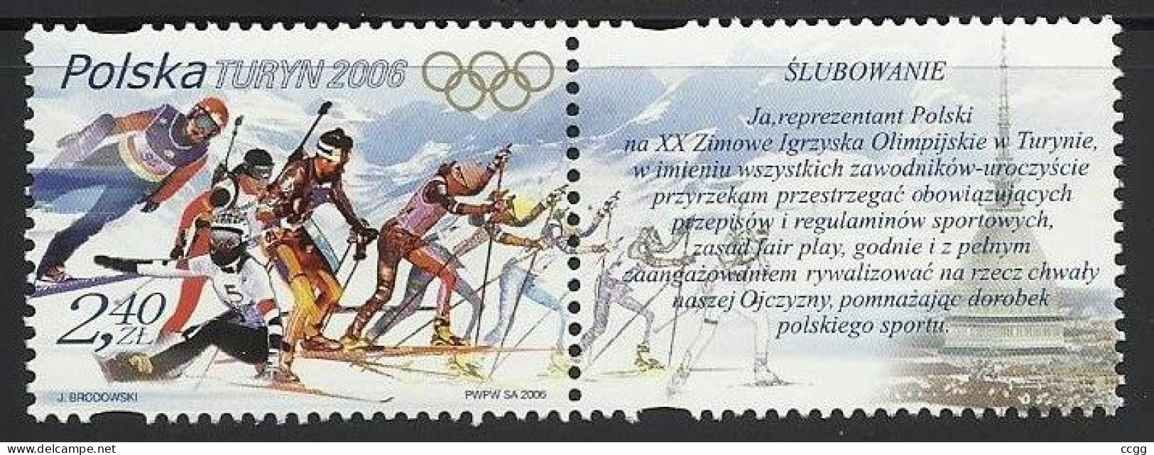 Olympic Games 2006 , Polen - Zegel Postfris - Hiver 2006: Torino