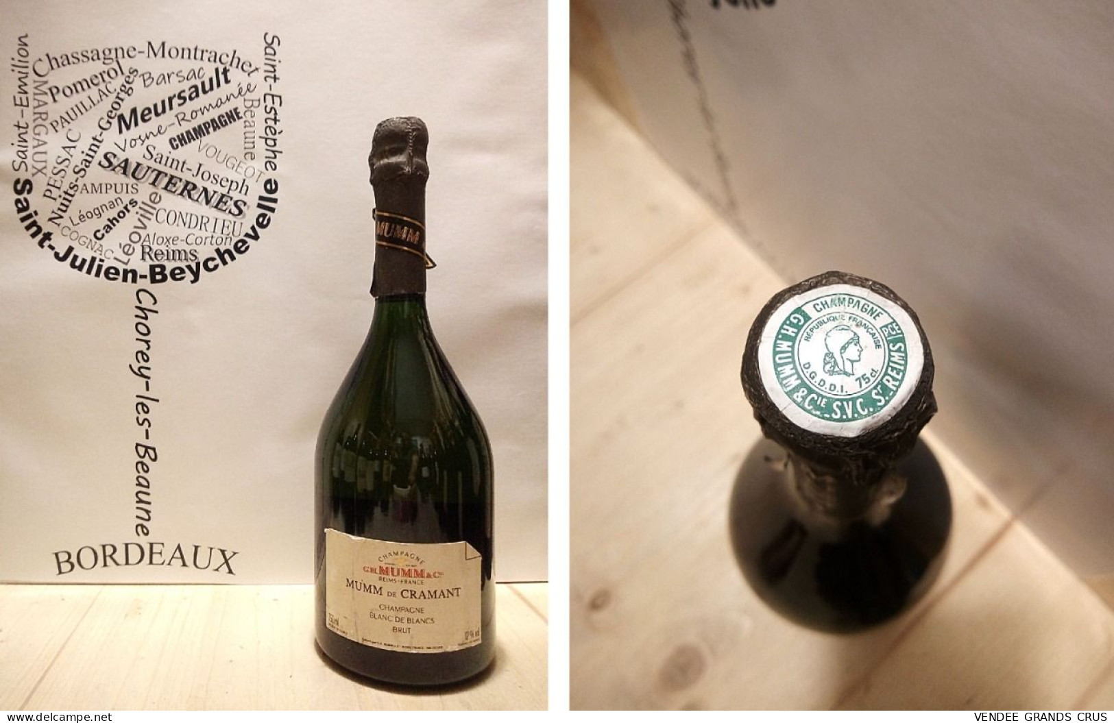 Mumm De Cramant - Champagne - 1 X 75 Cl - Blanc Effervescent - Champagne & Schuimwijn