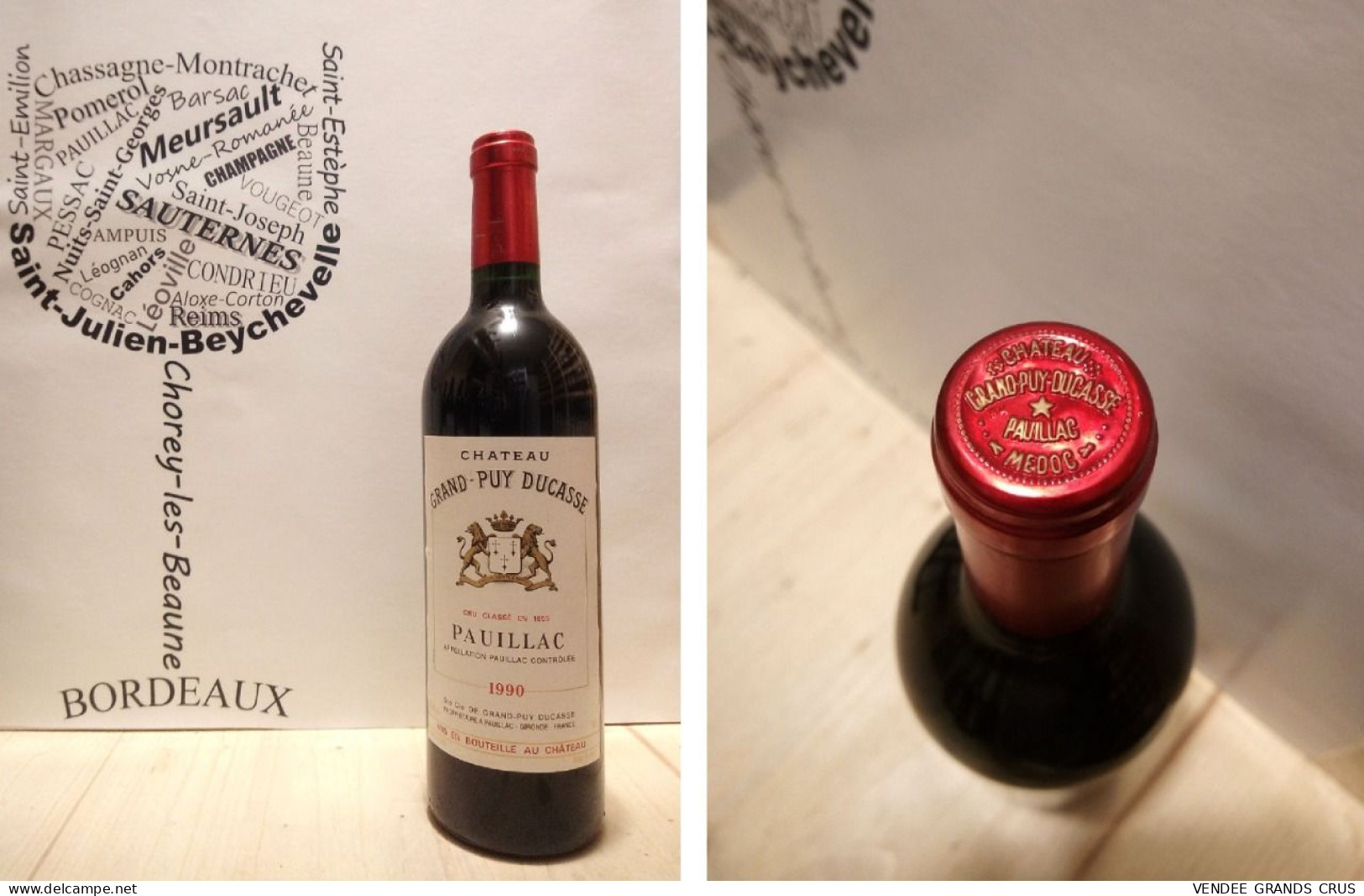 Château Grand-Puy-Ducasse 1990 - Pauillac - 5ème Grand Cru Classé - 1 X 75 Cl - Rouge - Wine