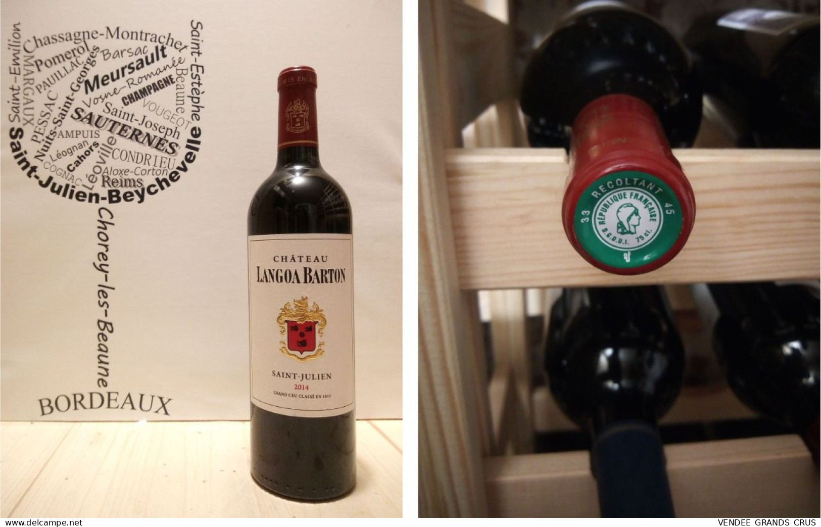 Château Langoa Barton 2014 - Saint-Julien - 3ème Grand Cru Classé  - 1 X 75 Cl - Rouge - Vin