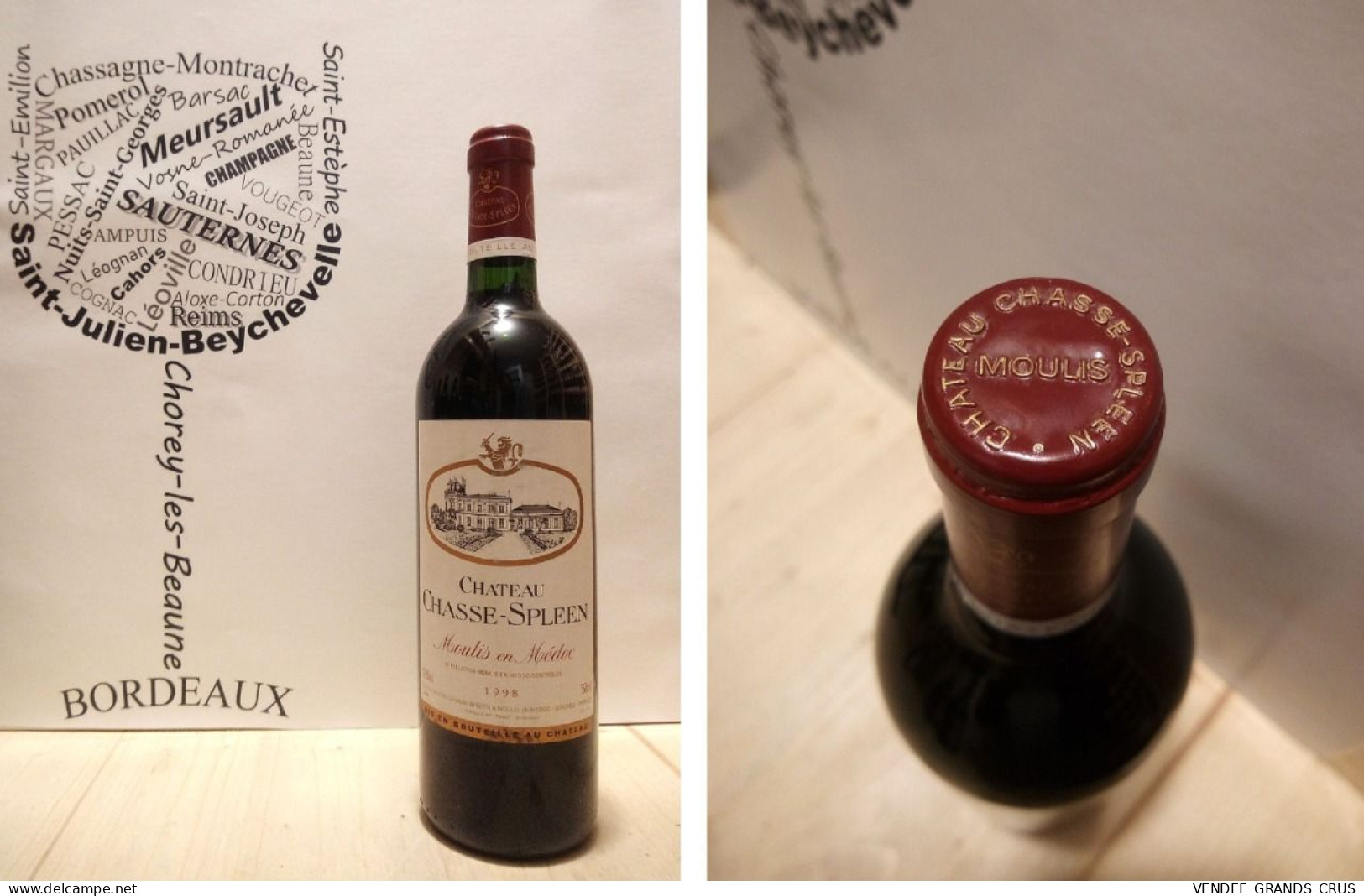 Château Chasse-Spleen 1998 - Moulis - 1 X 75 Cl - Rouge - Wine