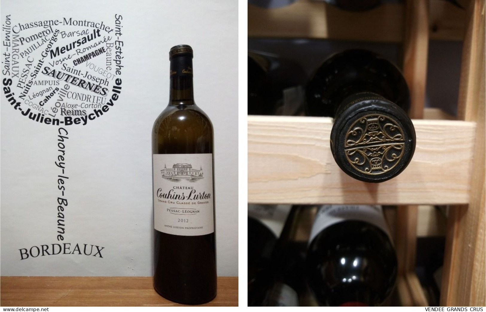 Château Couhins-Lurton 2012 (Blanc) - Pessac-Léognan - Cru Classé De Graves - 1 X 75 Cl - Blanc - Wijn