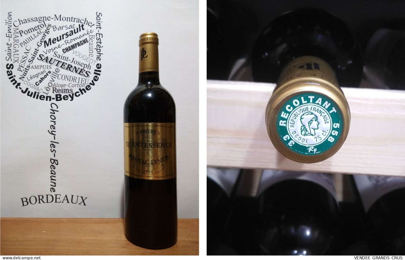 Château Pontac-Lynch - La Quintessence De Pontac-Lynch 2014 - Margaux - 1 X 75 Cl - Rouge - Vin