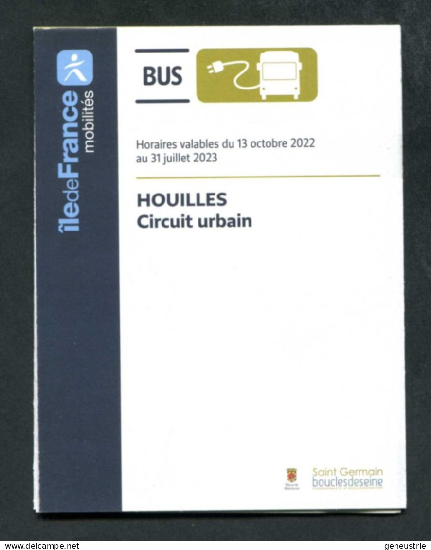 Horaires Et Plan De Réseau Des Bus De La Ville De Houilles (78) RATP / Ile-de-France-Mobilités - Europe