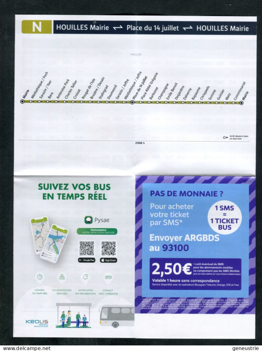 Horaires Et Plan De Réseau Des Bus De La Ville De Houilles (78) RATP / Ile-de-France-Mobilités - Europe