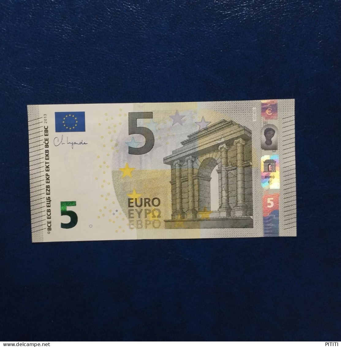 EURO SPAIN 5 V014E5 VC000 LAGARDE UNC - 5 Euro