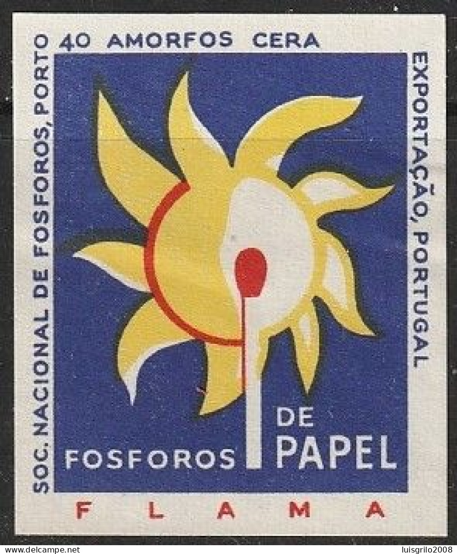 Vignette/ Étiquette, Portugal - Flama -|- Soc. Nacional De Fósforos, Porto - Local Post Stamps