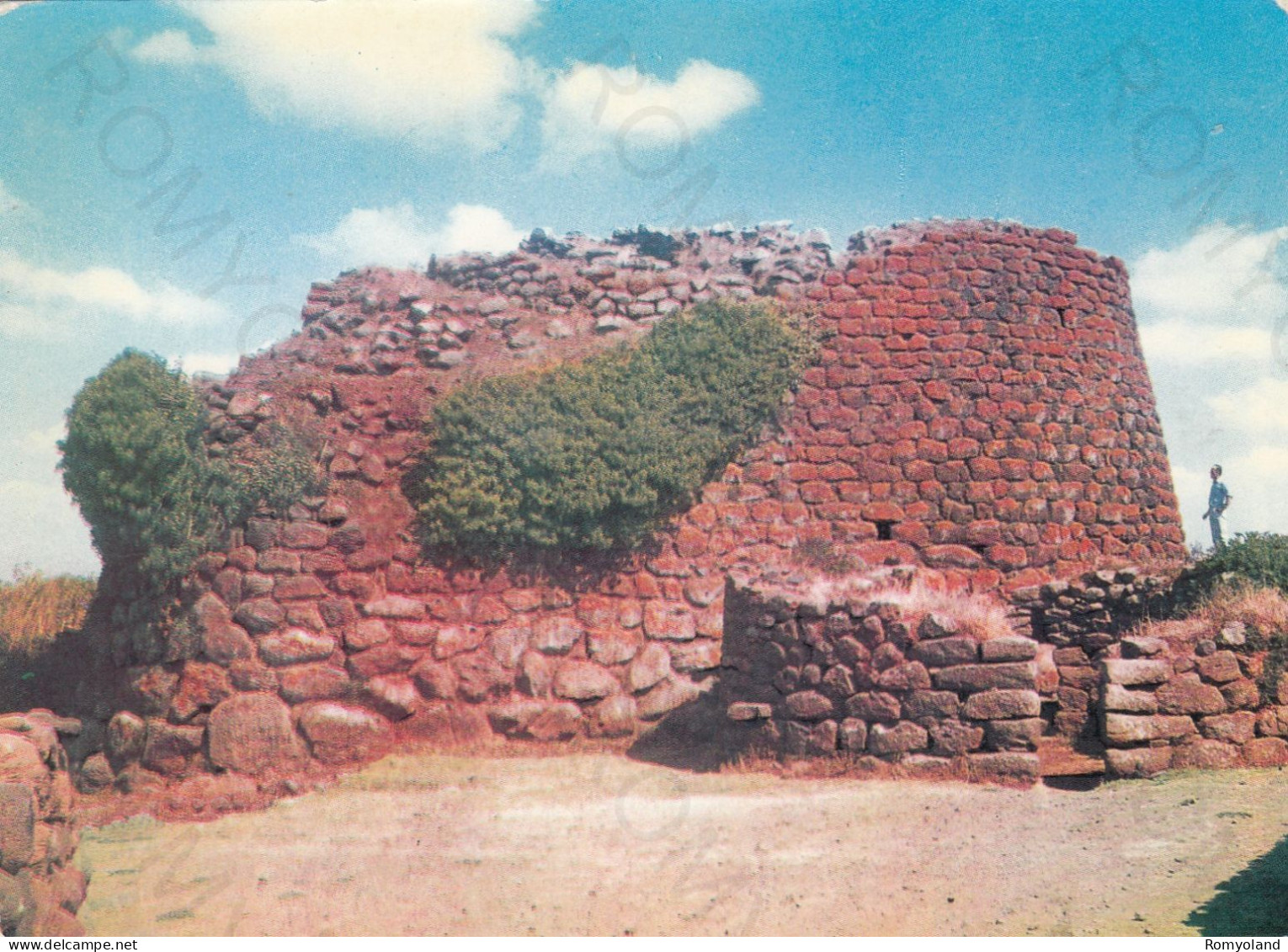 CARTOLINA  ABBASANTA,ORISTANO,SARDEGNA-"CIVILTA NURAGICA" (sec.XV-VI A.C.)-NURAGHE LOSA-BELLA ITALIA,NON VIAGGIATA - Oristano