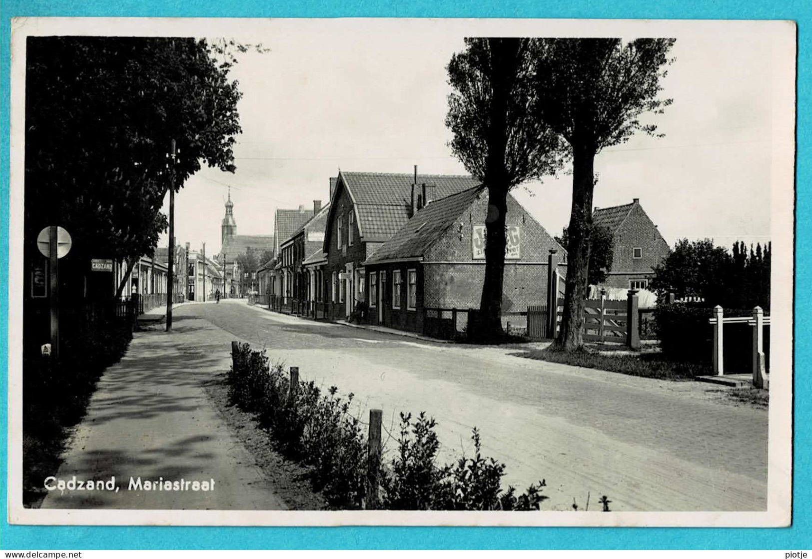 * Cadzand - Kadzand (Zeeland - Nederland) * (nr 17 - E 639) Mariastraat, Fotokaart, Carte Photo, Old, Rare, Straatzicht - Cadzand