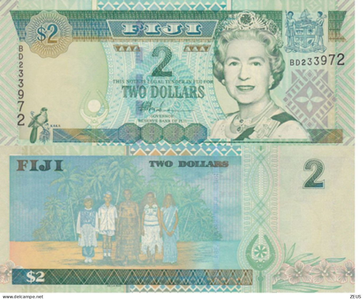 FIJI 2 DOLLARI 2002 PIK 104A FDS - Fidji