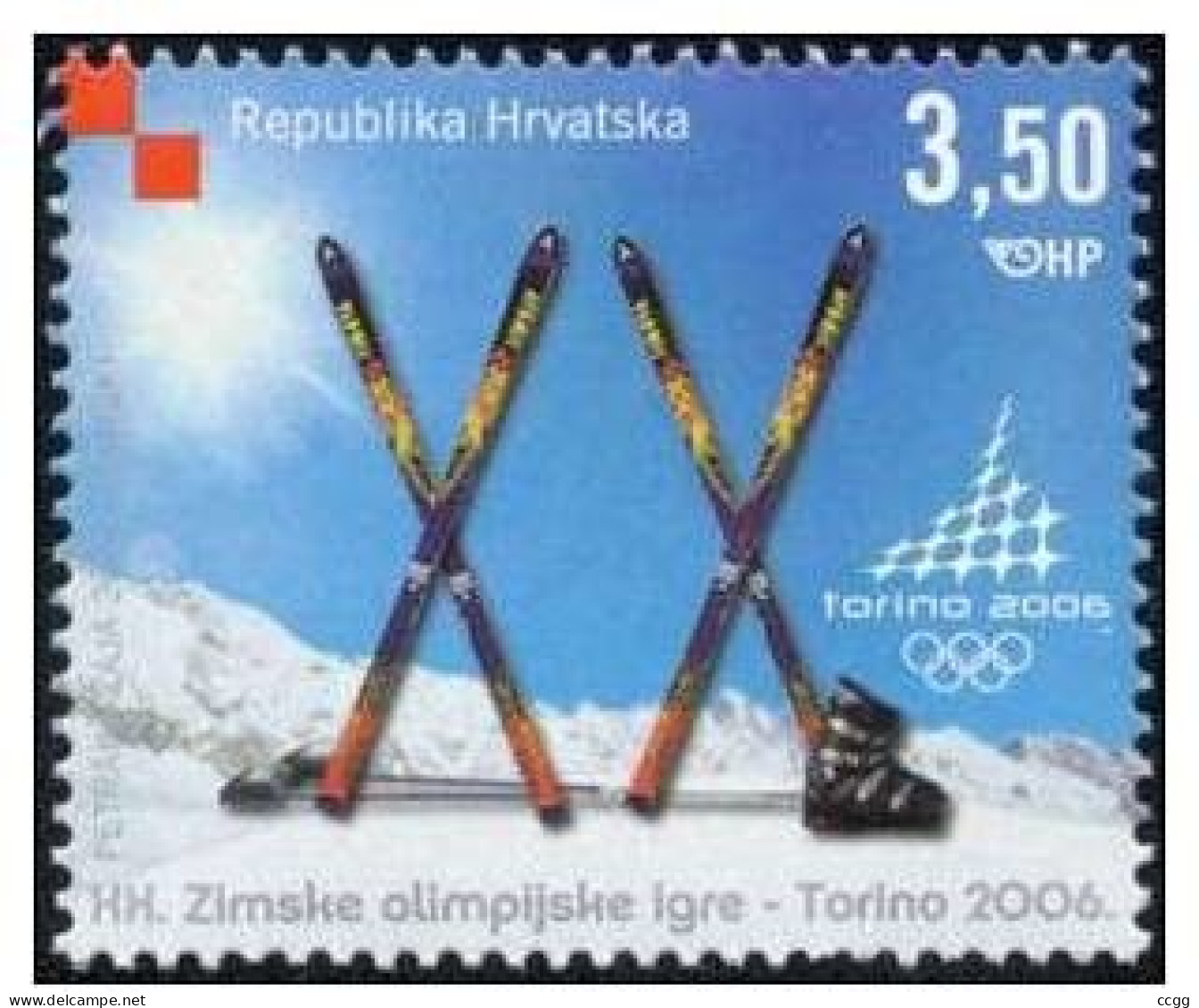 Olympic Games 2006 , Kroatie - Zegel Postfris - Hiver 2006: Torino